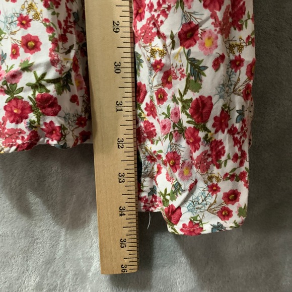 Umgee USA 1XL Patchwork Floral Boho Peasant Tunic Dress 3/4 Sleeve Pink Tiered - Picture 13 of 13